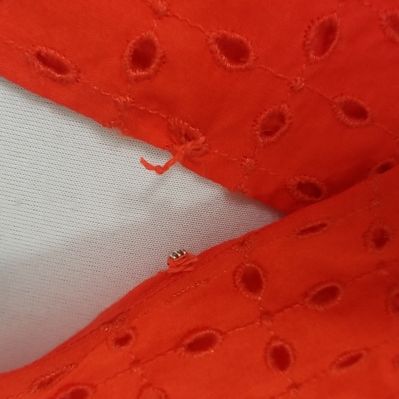 J. Crew eyelet ruffle wrap top - Picture 4 of 10